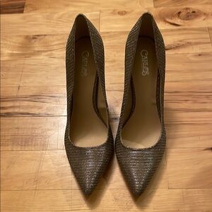 Carlos by Carlos Santana Bronze Stiletto Heel Pumps